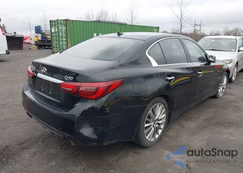2018 Infiniti Q50 3.0T Luxe z USA, uszkodzony, nr VIN JN1EV7AP9JM591700